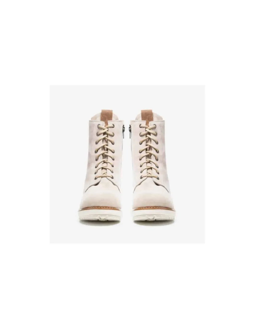 Bottes D'hiver Canadiennes Femme Anfibio Bree Cuir Doublées 100% Laine Naturelle