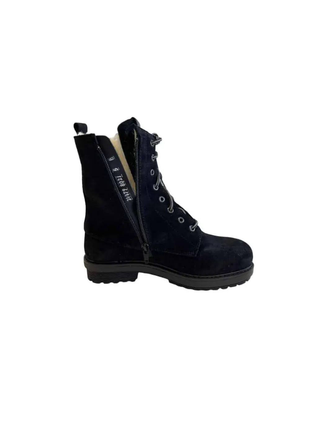 Bottes Hiver Canadiennes Femme Anfibio Bree Cuir Doublées 100% Laine Naturelle