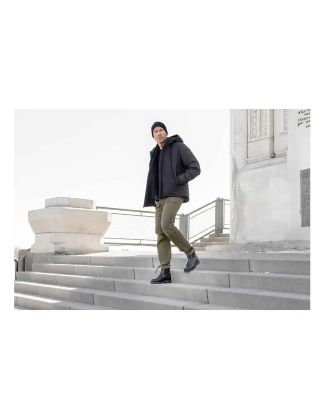 Bottes Homme Anfibio Chelsea Cuir Doublées 100% Laine Naturelle