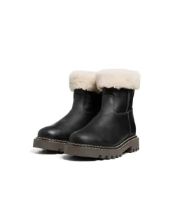 Bottines Hiver Femme Anfibio Cuir Doublées 100% Laine Naturelle