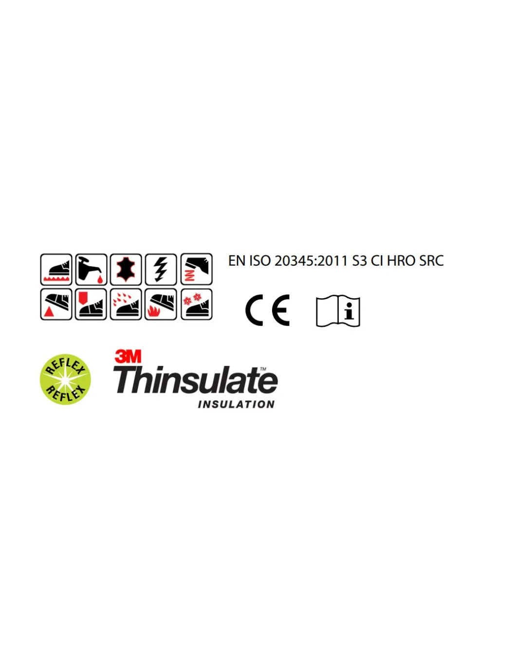 Chaussures De Sécurité Montantes S3 Renforcées Isolation Thinsulate 3M