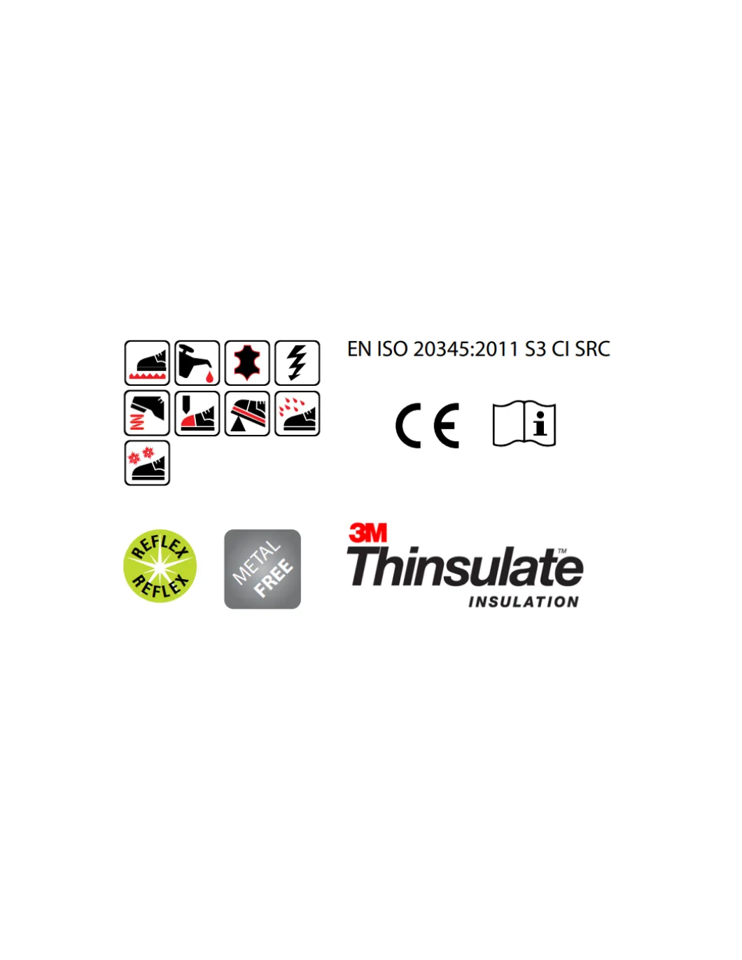 Chaussures De Sécurité S3 Isolation 3M Thinsulate