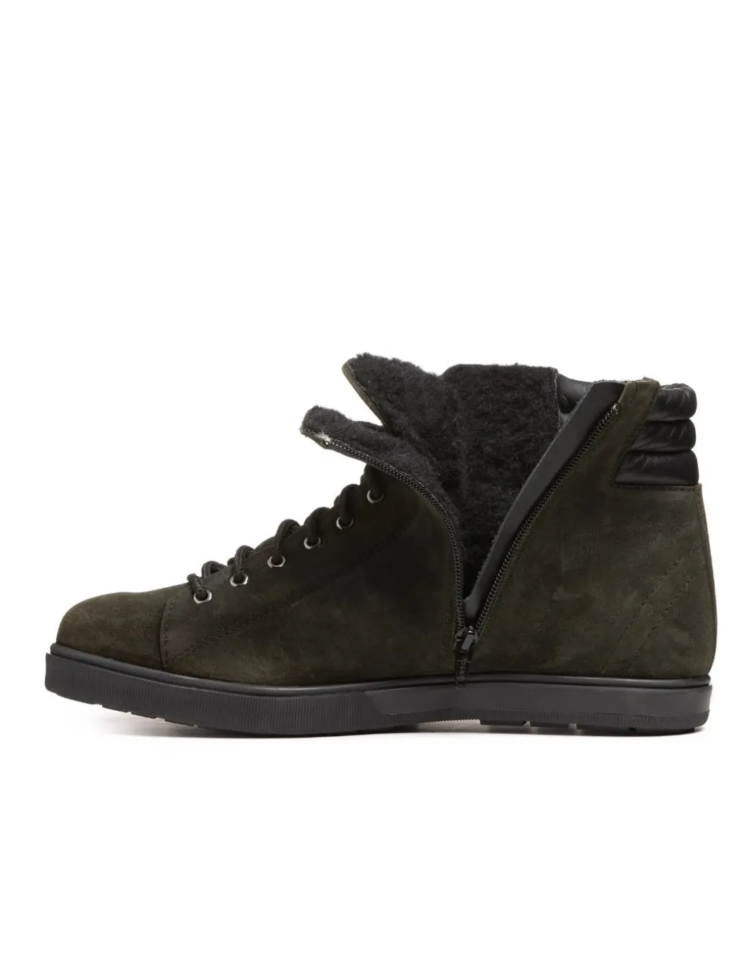 Chaussures Homme Hiver En Cuir Doublées 100% Laine Naturelle Anfibio Matteo