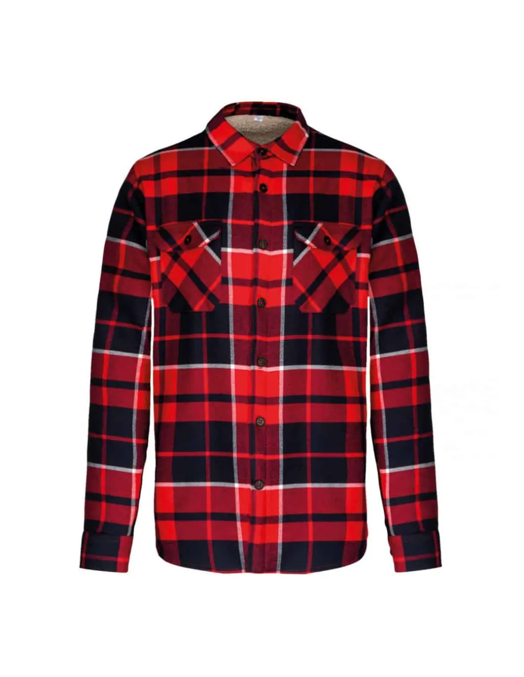 Chemise Hiver Homme Flanelle Doublée Sherpa