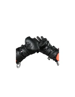 Moufle Chauffantes Convertible Unisexe Isolation PRIMALOFT Avec Chaufferettes