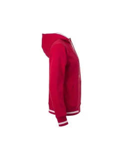 Sweatshirt Femme Doublé Zippé à Capuche Coton Premium James & Nicholson