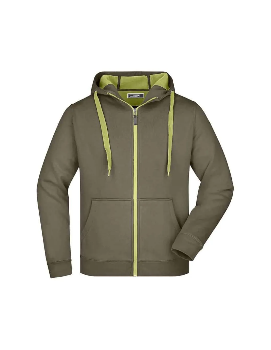 Sweatshirt Homme Doublé Polaire à Capuche 385g/m² James & Nicholson